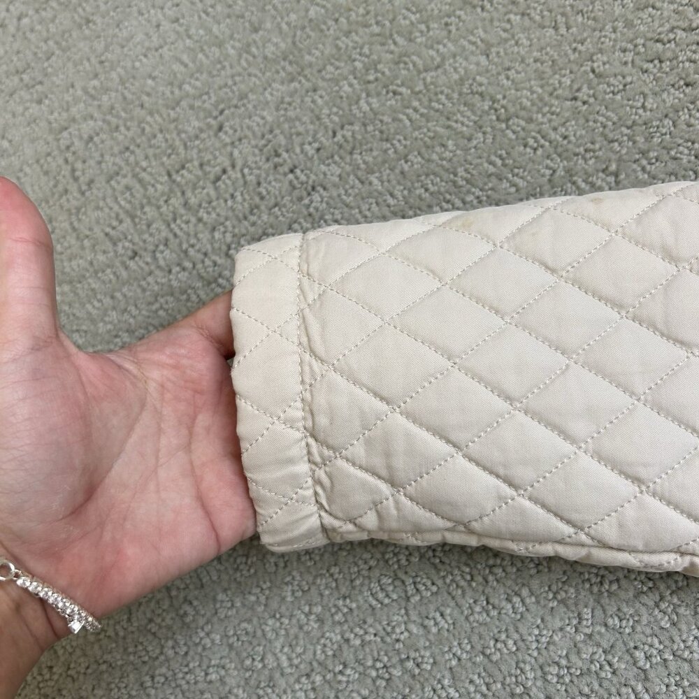 Burberry Brit Women’s Kencott Quilted Zip up Nova Check Jacket Beige Size XS - Picture 10 of 15